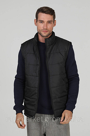 Жилет стьобаний Ray Basic чоловічий утеплений чорний (U0601M-Black) M Київ - фото 1