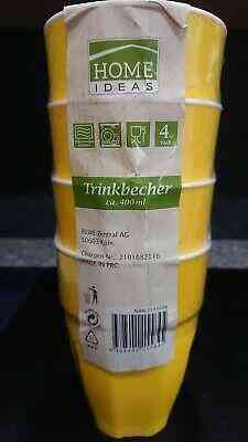 4 многоразовых пластиковых стаканчиков 0,4 л, Германия Ровно