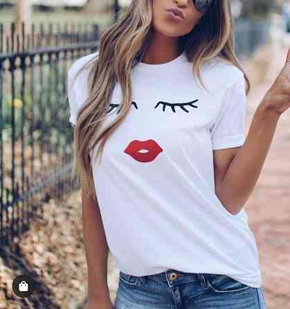 Футболка жіноча з принтом  48 Біла 2664088718 Дніпро