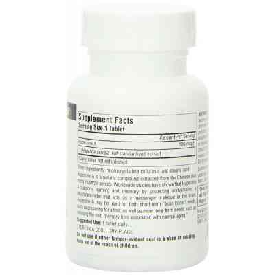 Трави Source Naturals Гуперзін А 100 мкг, 60 таблеток (SN2409) Вінниця