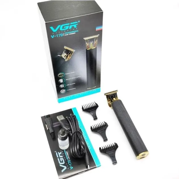 Машинка для стрижки VGR V-179 3 насадки довжини, до 2 годин роботи, LED індикатор 7989 Одеса - фото 4