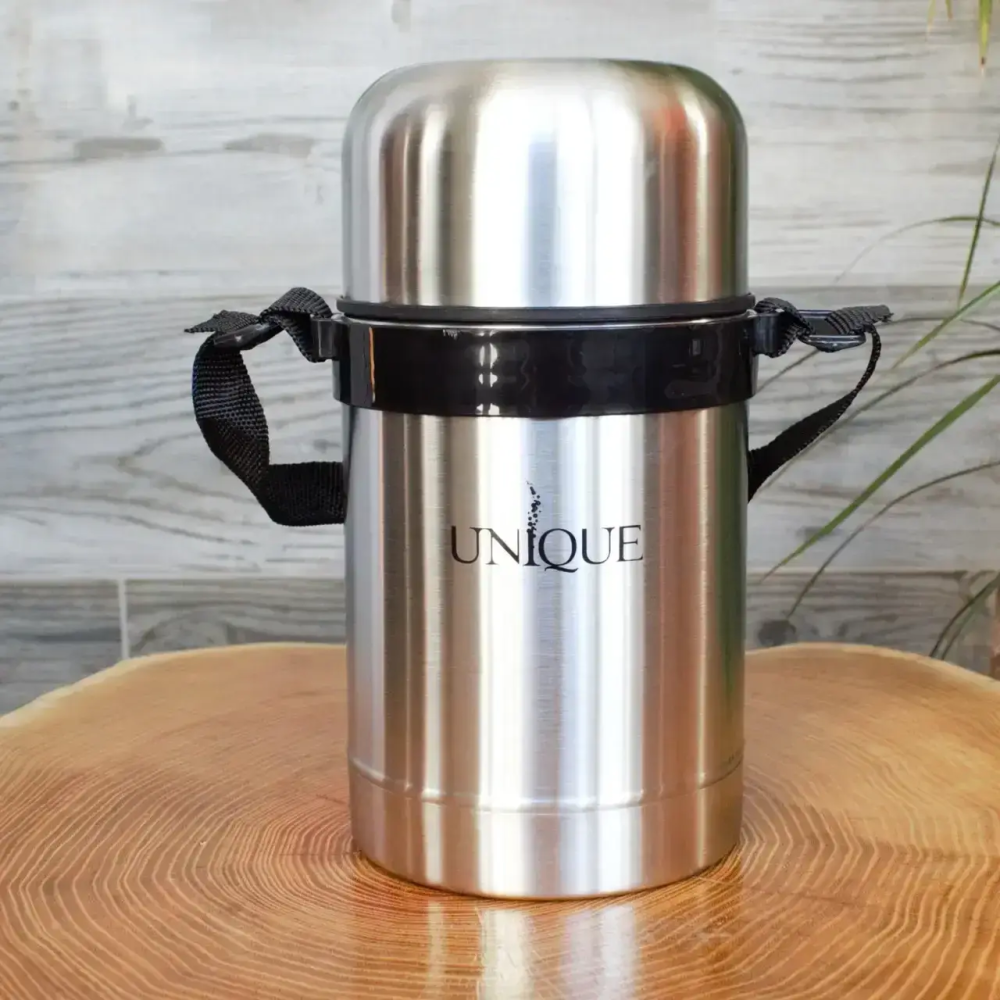 Термос Вакуумний 0.60 л харчовий З високоякісної нержавіючої сталі UNIQUE UN-1031 Одеса - фото 3