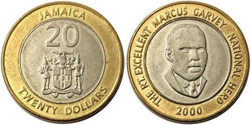 Монета 20 доларів 2000-06 Ямайка. (АЖ) Полтава - фото 1