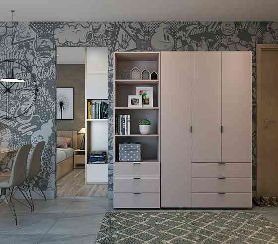 Пенал для одежды Doros Гелар Кашемир 3Ш 60х49.5х203.4 DRS-011759 (41516130) Днепр