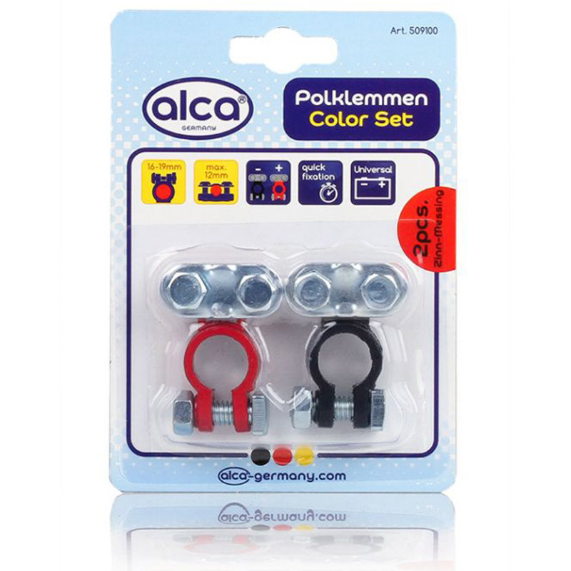 Клеми кольорові для акумуляторних батарей (АКБ) "Polklemmen" 2шт Alca, 509100 Київ - фото 1