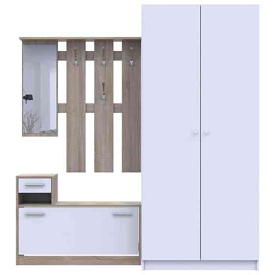 Прихожая Doros Alice и шкаф Promo Белый/Дуб сонома (DRS-011386) Львов