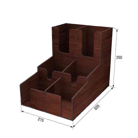 Барный органайзер EKOSTAR красно-коричневый 215х320х250 Киев