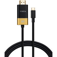 Кабель мультимедійний USB-C to HDMI M 1.5m v2.1 8K60Hz Gold plated Vinga (VCPVCCH2115) Киев - изображение 1