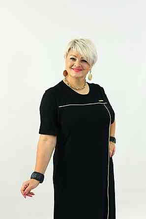 Женское длинное базовое платье батал турецкая вискоза Одесса