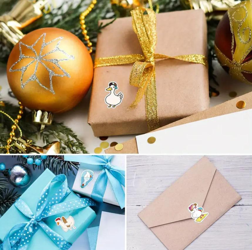 Набір наклейок (стикерів) Смішний Гусь (500 шт.), стикерпак Гусь Київ - фото 3