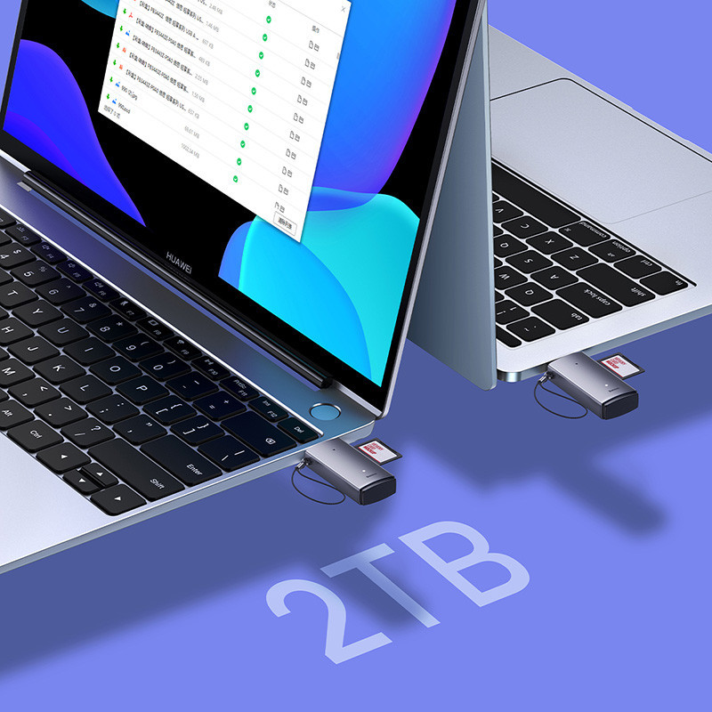 Кардрідер Baseus Lite Series USB-A to SD / TF Card Reader Grey Одеса - фото 9