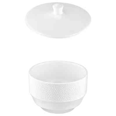 Сахарница Ardesto Ancona, 10х9.2см, 220мл, порцеляна, біла (AR3561) Вінниця