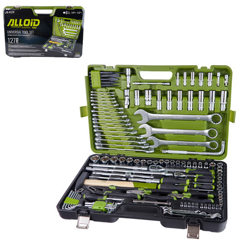 Універсальний набор інструменту 1/4" & 1/2" , 127 предм (NI-4127P) Alloid Одеса - фото 2
