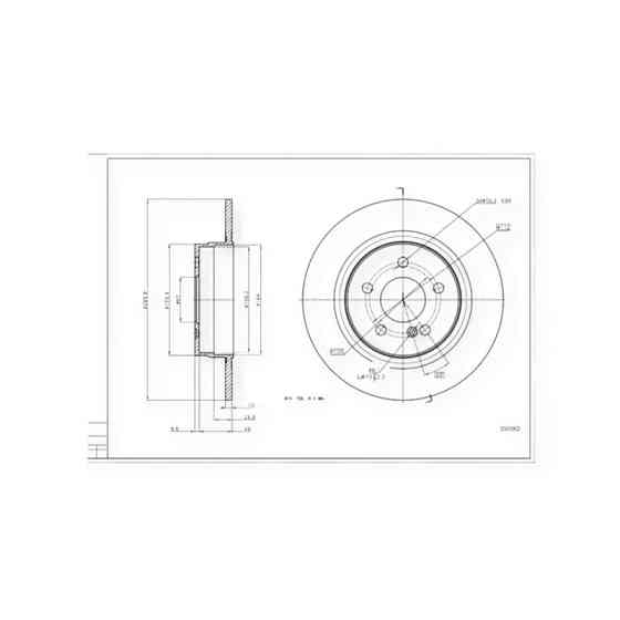Диск Mercedes-Benz C-Class (d300x10) (2007-) задний тормозной Мукачево