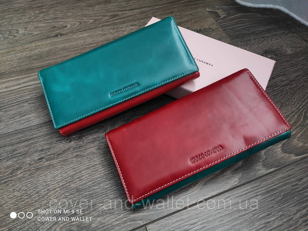 Класичний жіночий гаманець червоного кольору на магнітній фіксації Marco Coverna 2-6061 Київ - фото 8