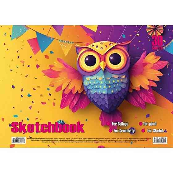 Альбом для рисования Сова KT13022502 пружина 30 листов Винница