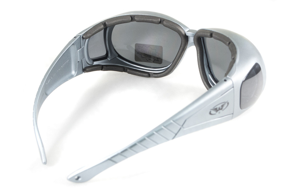 Окуляри захисні з ущільнювачем Global Vision Outfitter Metallic (gray) Anti-Fog, чорні в сірій оправі Запоріжжя - фото 4
