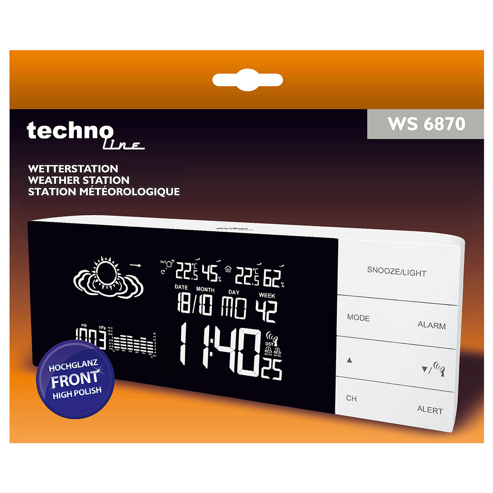 Метеостанция Technoline WS6870 White (WS6870) Вінниця - фото 4
