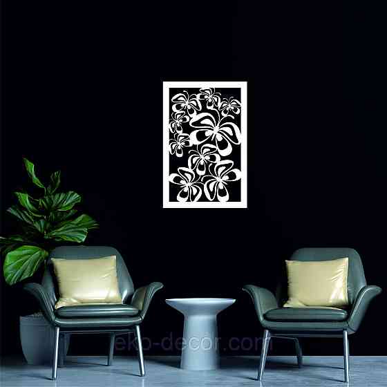 Декоративне настінне 3D Панно «Метелики» Декор на стіну з об'ємом Київ