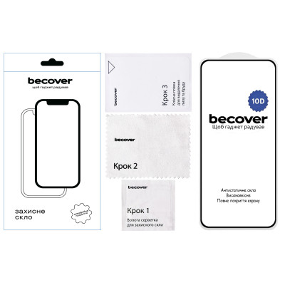 Стекло защитное BeCover Motorola Moto G05 / E15 10D Black (713575) Винница - изображение 2