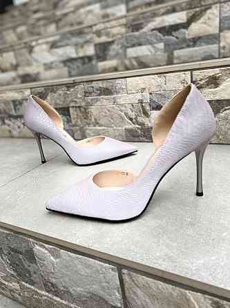 Туфлі жіночі TEE фіолетовий еко-шкіра каблук 9см 36р ( -123) Коломыя