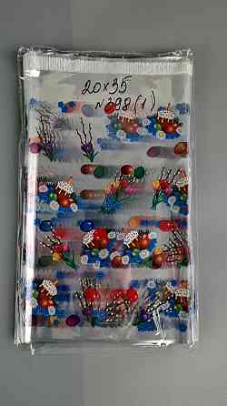 Пакет з малюнком "Верба та крашанка" для упаковки Пасхальних подарунків (20*35) (100 шт) Харків