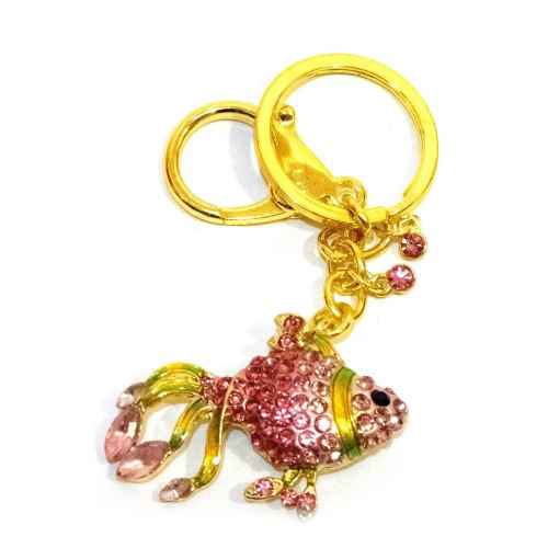 Брелок под ключи со стразами Золотая рыбка Киев - изображение 1
