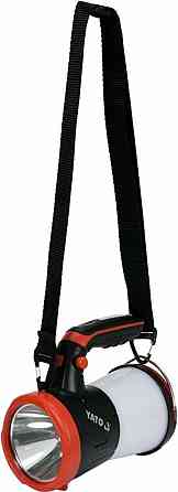 Ліхтар LED-діодний акумулятор YATO Li-Ion 3.7В, 1Вт, 600-1200Лм з ручкою, зарядний USB пристрій [10] Одесса