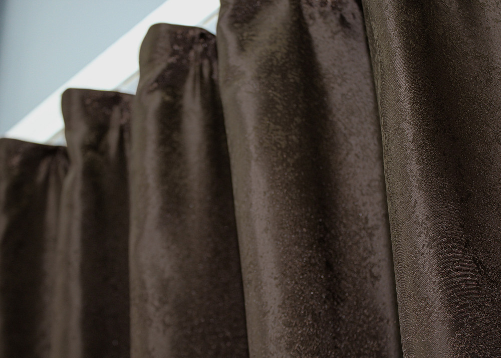 Комплект коротких штор VR-Textil Жакард Мармур Al1 № 436ш Коричневий 130х170 см 2 шт (35-0212) Київ - фото 8