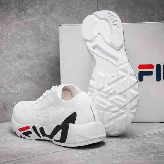 Кроссовки FILA Белые Мужские Фила Тканевые Летние для Бега Сеточка (размеры: 41,42,43,44) Днепр