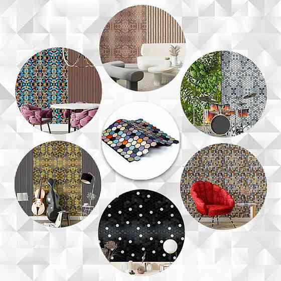 Самоклеюча алюмінієва плитка 300х300х3мм Кольорова SW-00001935 Київ