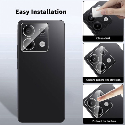 Скло захисне Dengos Xiaomi Redmi 13C 4G + camera module glass (DG-TGSCP-04) Вінниця - фото 3