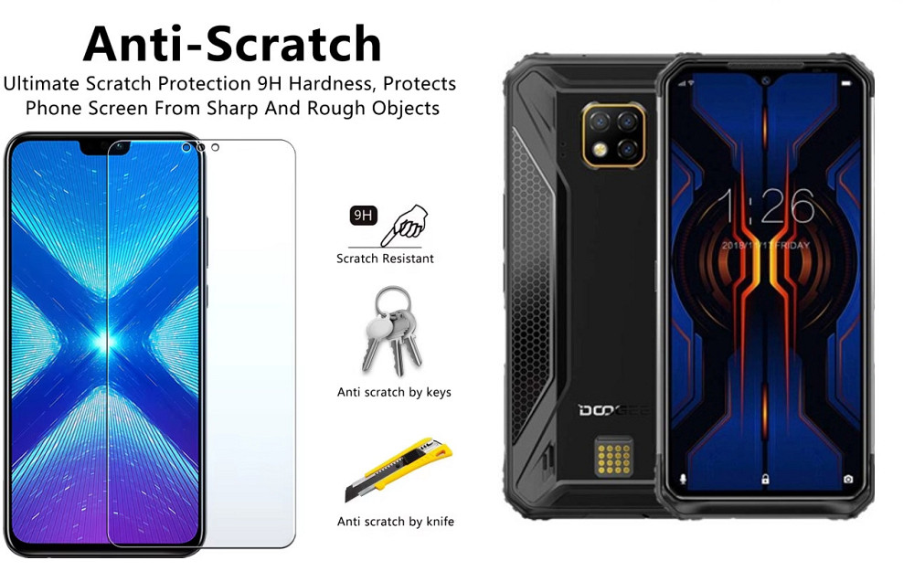 Защитное стекло NeoGlass для DOOGEE S95 Pro – ультрапрозрачное и устойчивое Киев - изображение 1