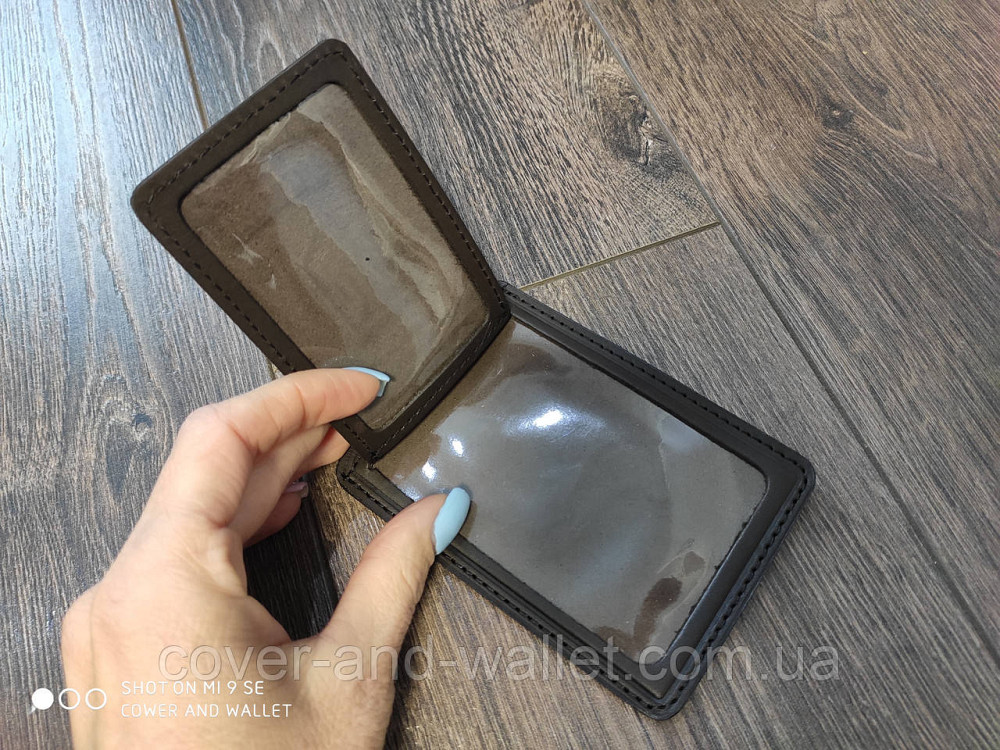 Шкіряна обкладинка на пенсійне посвідчення на два відділення GP Київ - фото 7