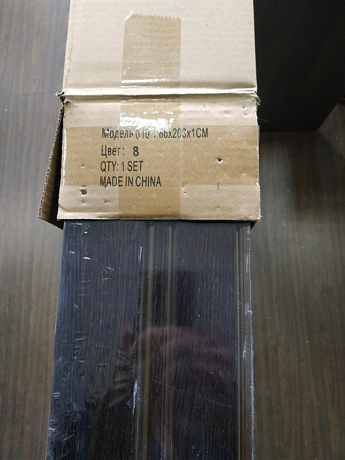 Двері гармошка напівостековані 860х2030х10мм Дуб Темний No4 глянець Дніпро - фото 7