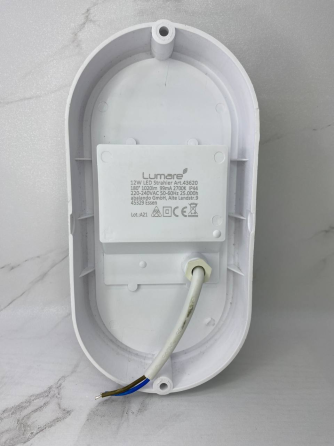 Б/В Стельовий LED світильник Lumare 12W 1020lm 2700K IP44 Ультраплаский вологозахищений контурний Київ