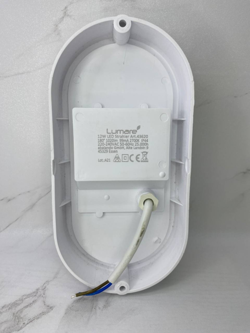 Б/В Стельовий LED світильник Lumare 12W 1020lm 2700K IP44 Ультраплаский вологозахищений контурний Київ - фото 6