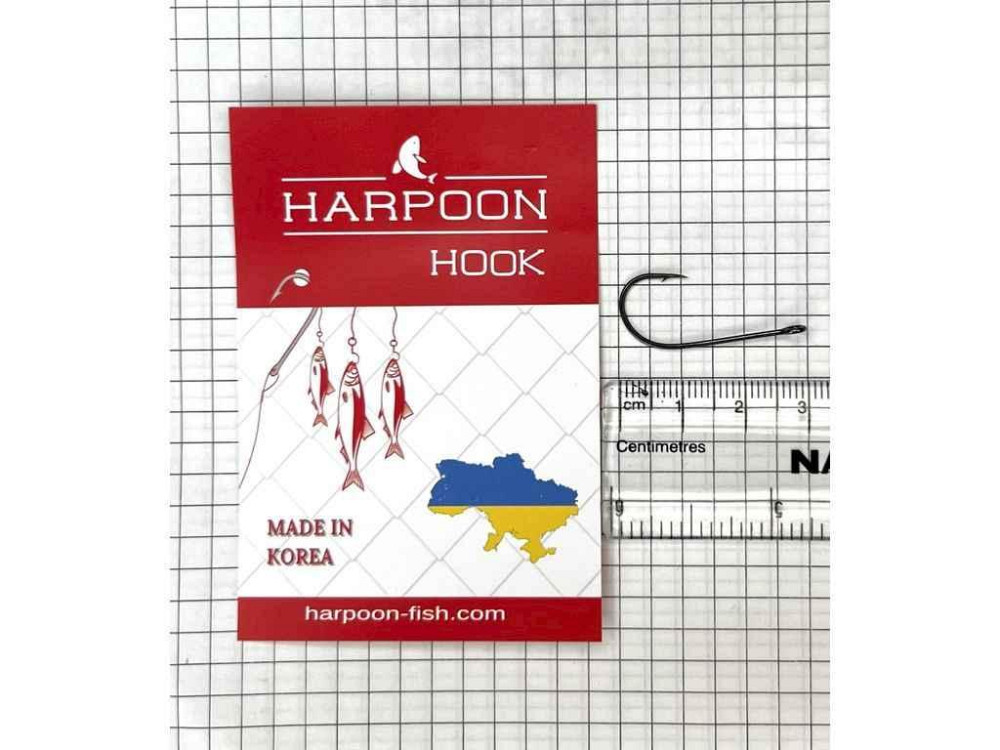 Гачки одинарні 1 (5шт/уп) BIG EAR ТМ HARPOON Київ - фото 1