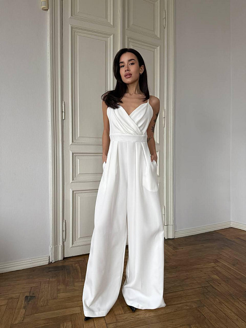 Жіночий стильний елегантний комбінезон костюмка преміум якості Одеса - фото 1