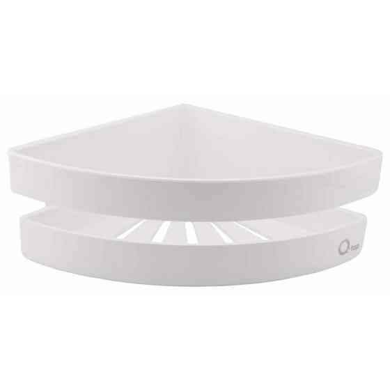 Полка угловая Qtap Police пластиковая QTPL01 White Киев