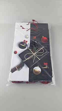 Новогодний ,картонные пакеты с ручками Гигант вертикальный 30х47х12-004 (12 шт) Харьков