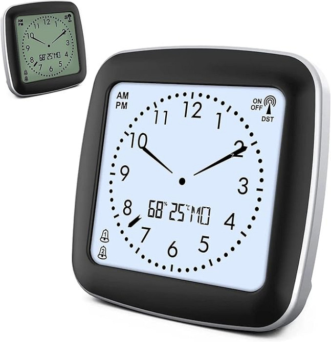 Багатофункціональний настільний годинник Fishtec EM3392C-DCF Луцьк - фото 1