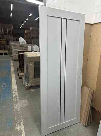 Двері екокошпон, Полотно, серія TETRA, Модель Т-02 (сатин) Колір: Сірий мат. (НОВИНКА) Київ