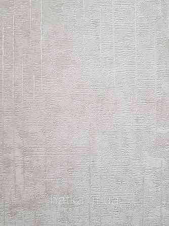 Шпалери метрові вінілові на флізеліні Sintra Structure під штукатурку світло-сірі сріблясті зі смужкою 405000 Київ