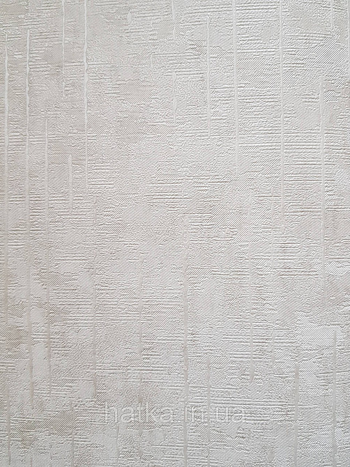 Шпалери метрові вінілові на флізеліні Sintra Structure під штукатурку світло-сірі сріблясті зі смужкою 405000 Київ - фото 1