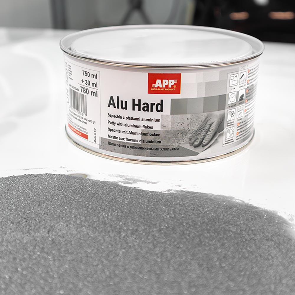 Шпаклівка з алюмінієвими пластівцями "Alu Hard" + затв. 750+30 мл APP, 010460 Київ - фото 2