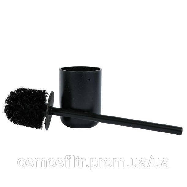 Набір для ванної кімнати Axentia 3 шт пластик чорний матовий (135951) Київ - фото 7