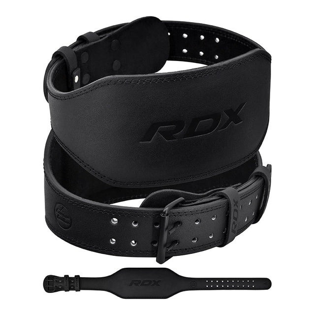 Пояс для важкої атлетики RDX 6 шкіряний Full Black S Каменское - изображение 2