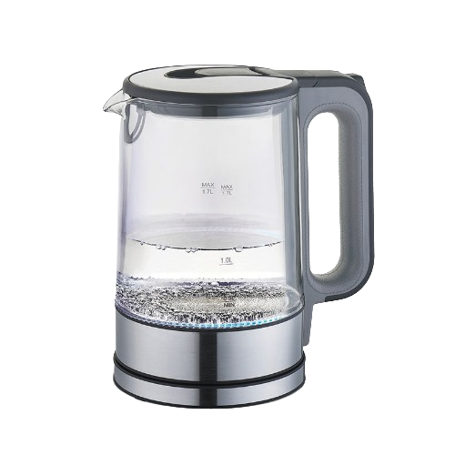 Електрочайник 1,7л 2200W скло (диск) сірий MR-053-GREY Maestro Житомир
