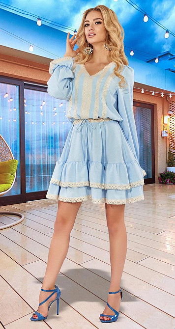 Легке плаття з лляним мереживом (42) Київ - фото 3